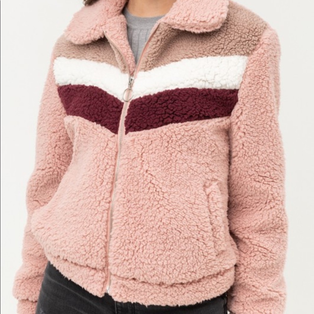 Sherpa chevron jacket. Multiple colors